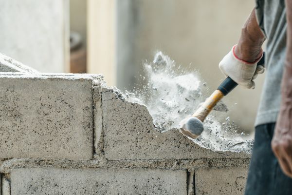 Block Wall Demolition in Zionsville